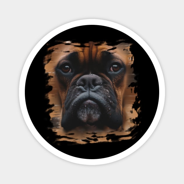 Boxer Face Boxer Dog Lover Magnet by Zaaa Amut Amut Indonesia Zaaaa